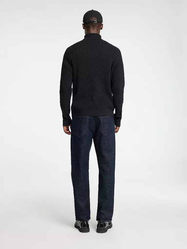 SELECTED | Rollkragenpullover SLHTHEO | schwarz