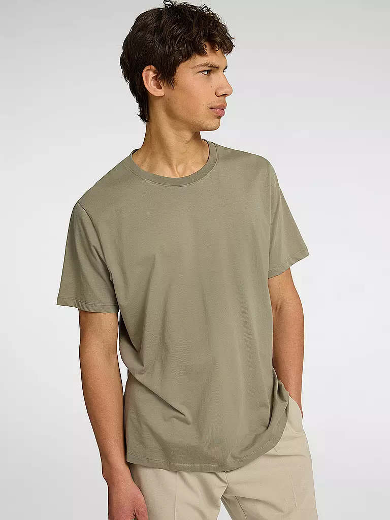 SELECTED | T-Shirt SLHASPEN | olive