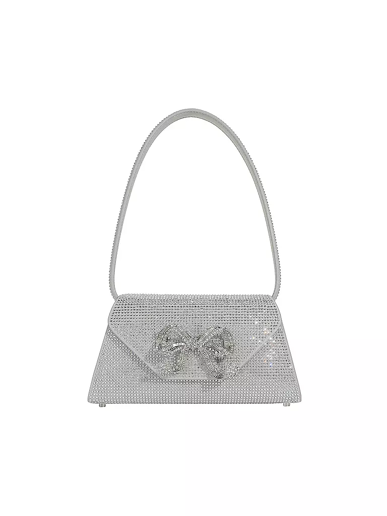 SELF-PORTRAIT | Ledertasche - Mini Bag | silber