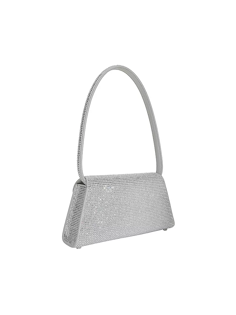 SELF-PORTRAIT | Ledertasche - Mini Bag | silber