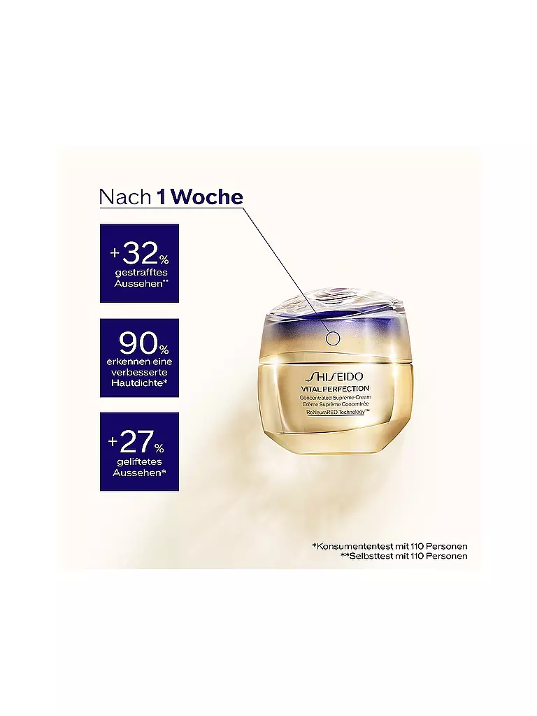 SHISEIDO | Gesichtscreme - Vital Perfection Concentrated Supreme Cream REFILL 50ml | keine Farbe