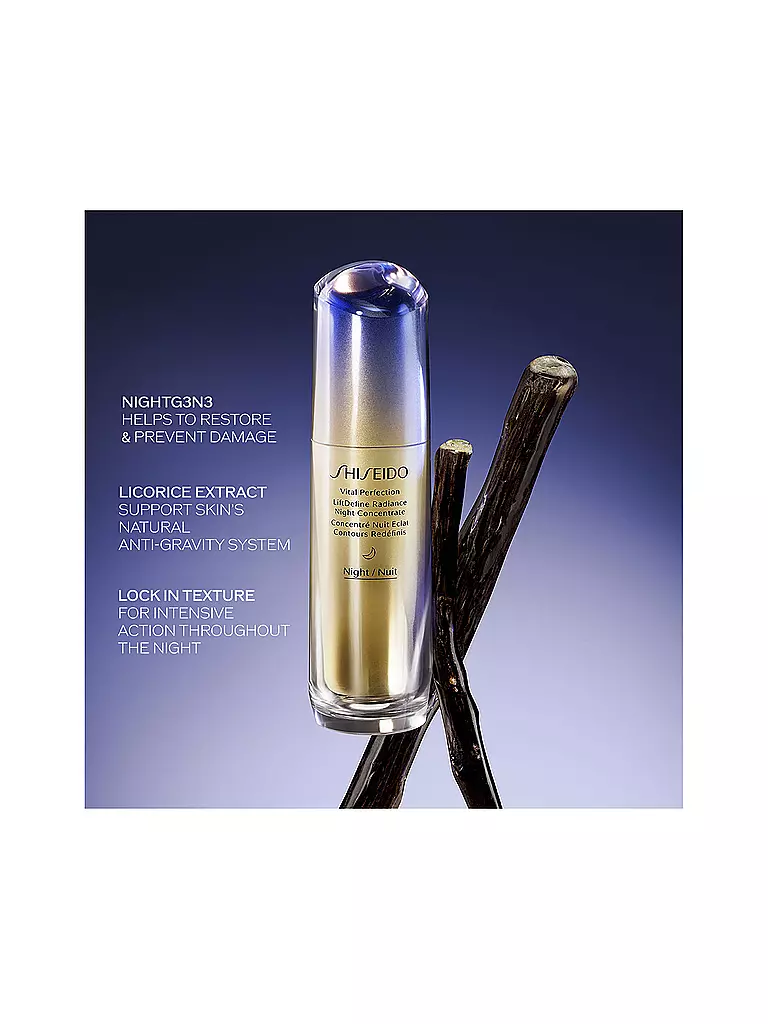 SHISEIDO | VITAL PERFECTION LiftDefine Radiance Night Concentrate 80ml | keine Farbe