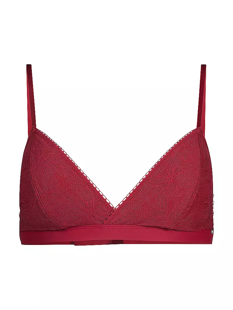 SKINY | Soft BH gefüttert MICRO LACE deep red | rot