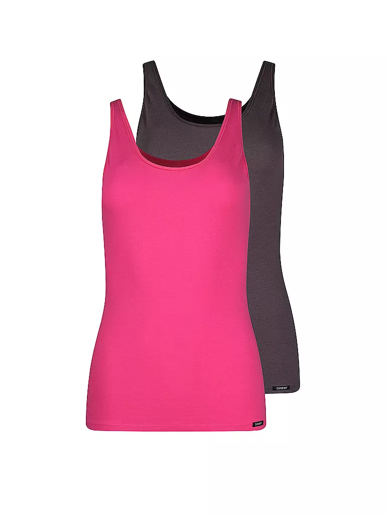 SKINY | Tank Top ADVANTAGE COTTON 2er Pkg pinkgrey selection | pink