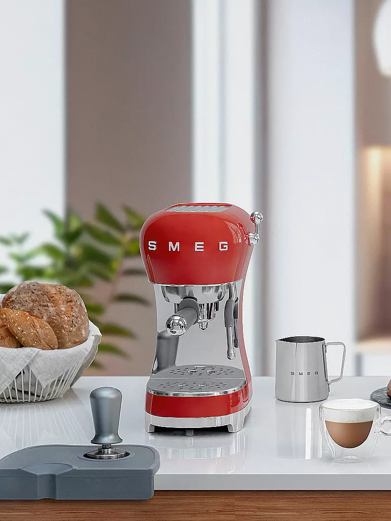 SMEG | Espresso-Kaffeemaschine 50s Retro Style Rot ECF02BLEU | rot