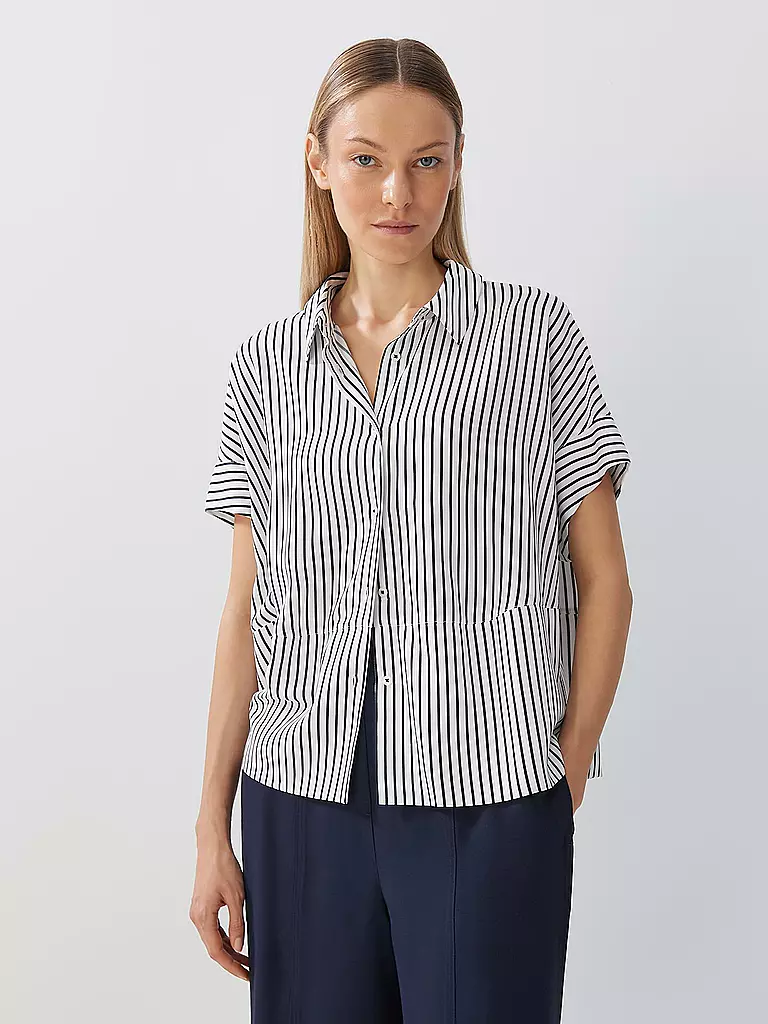 SOMEDAY | Bluse ZARKO FINE STRIPE | weiss