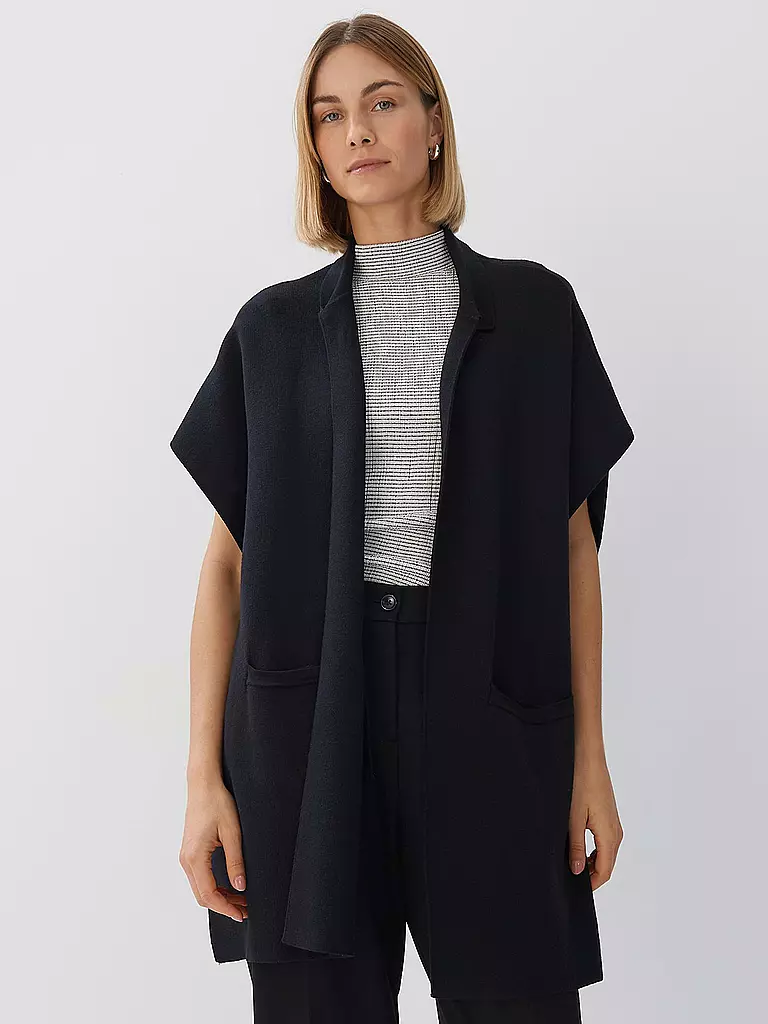 SOMEDAY | Poncho - Cape BOLESI | schwarz