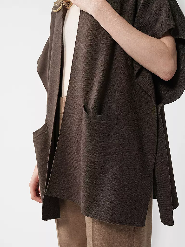 SOMEDAY | Poncho - Cape BOLESI | olive