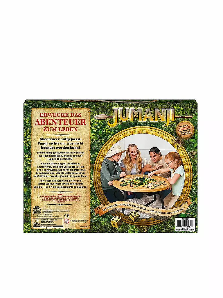 SPINMASTER | Brettspiel - Jumanji - deutsche Neuauflage | keine Farbe