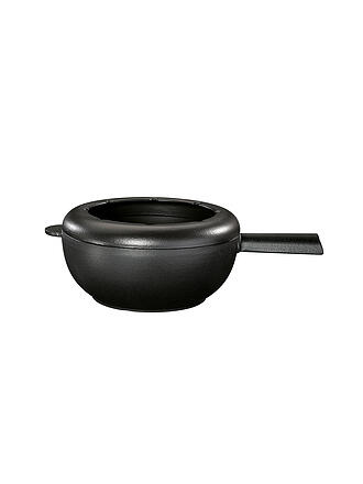 SPRING | Fondue Guss Caquelon 20cm Schwarz Matt