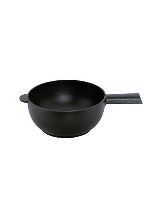 SPRING | Fondue Guss Caquelon 20cm Schwarz Matt