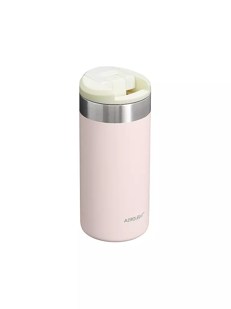 STANLEY | Isoliertrinkbecher AEROLIGHT TRANSIT MUG 0,35l Rose Quartz | hellgrau