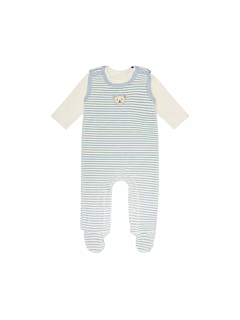 STEIFF | Baby Strampler Set 2 teilig | hellblau