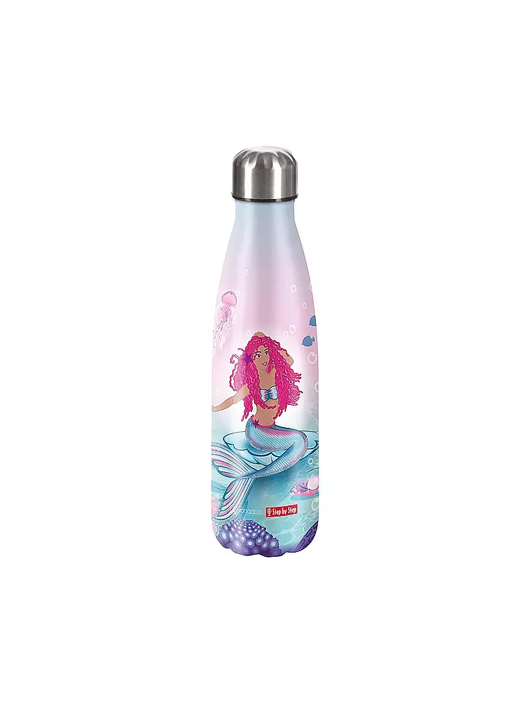 STEP BY STEP | Edelstahl Trinkflasche - Mermaid Sam 0,5L | bunt