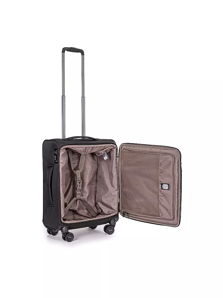 STRATIC | Trolley weich LIGHT S 55cm black | schwarz