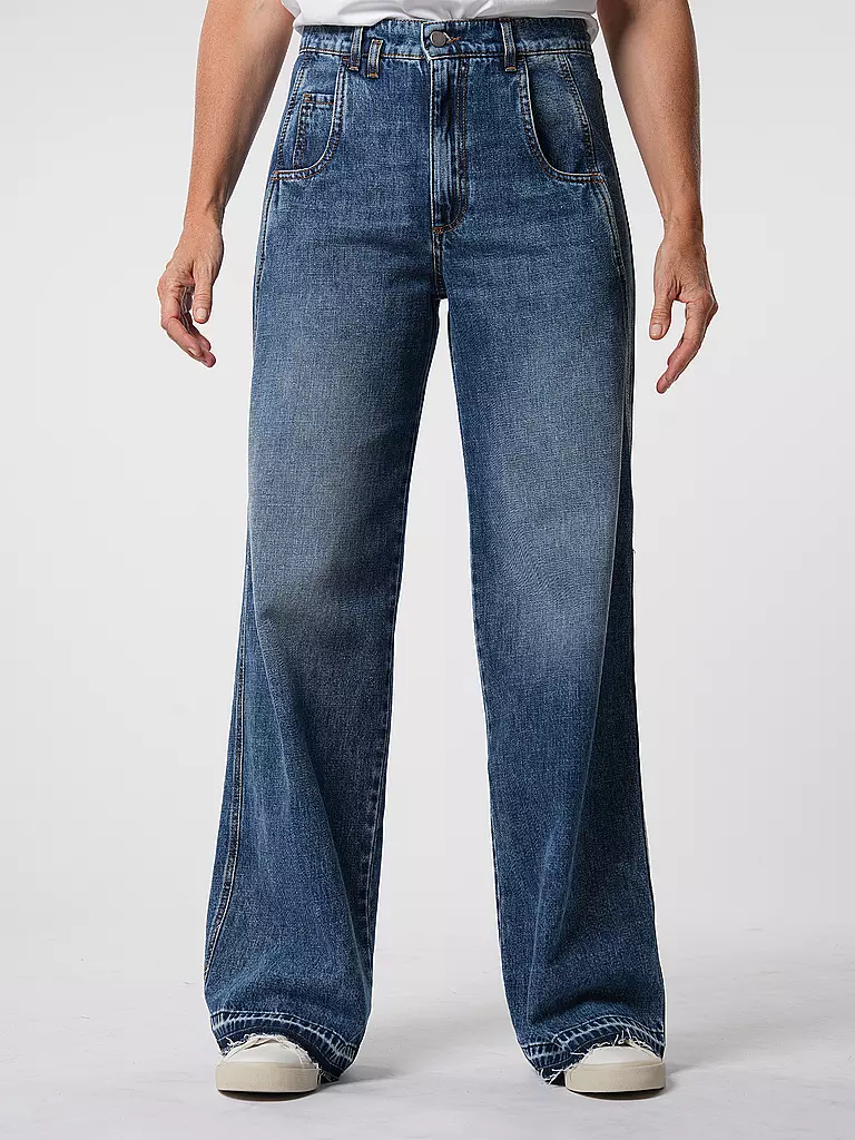 TELA | Jeans Wide Leg TABACCO | blau