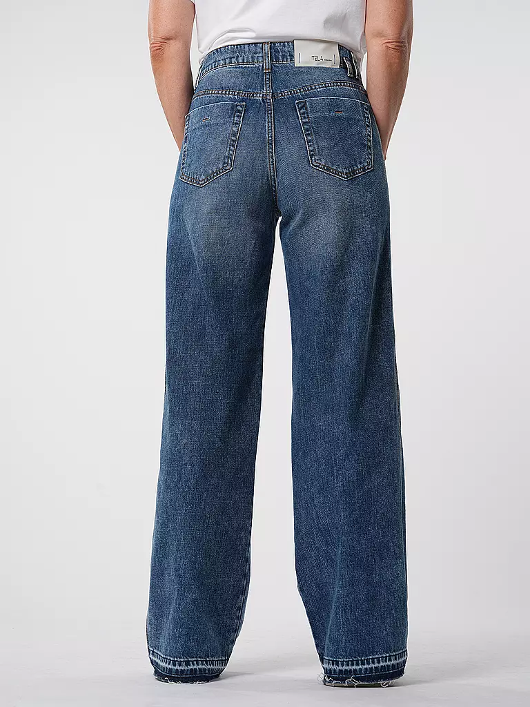 TELA | Jeans Wide Leg TABACCO | blau