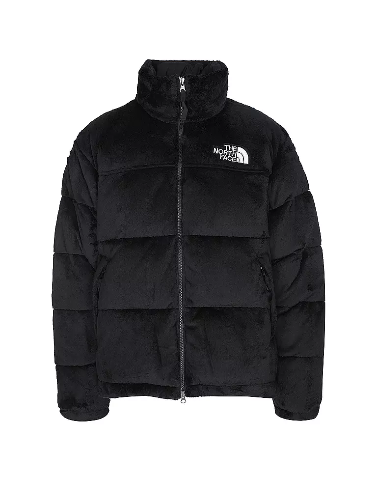 THE NORTH FACE | Daunensteppjacke in Felloptik NUPTSE | schwarz