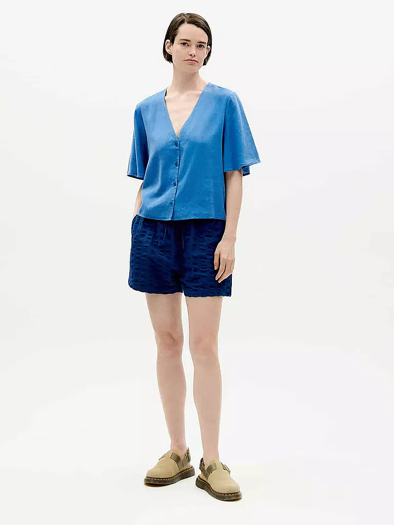 THINKING MU | Bluse LIBELULA | blau