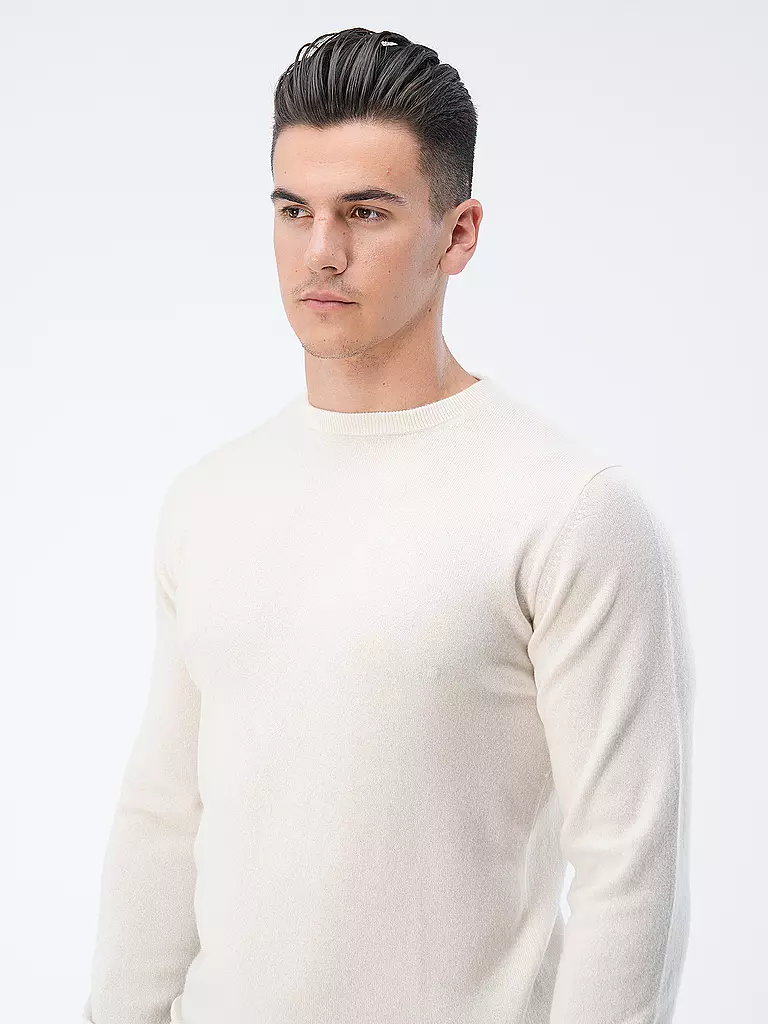 TOM RUSBORG | Kaschmir Pullover  | weiss