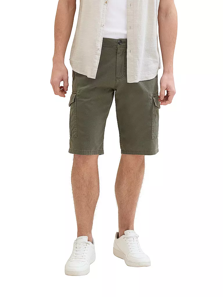 TOM TAILOR | Cargoshorts | olive