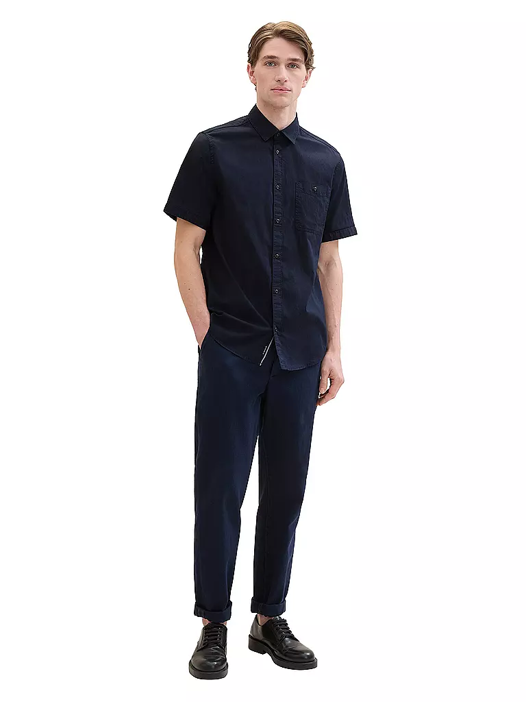 TOM TAILOR | Hemd Regular Fit  | dunkelblau