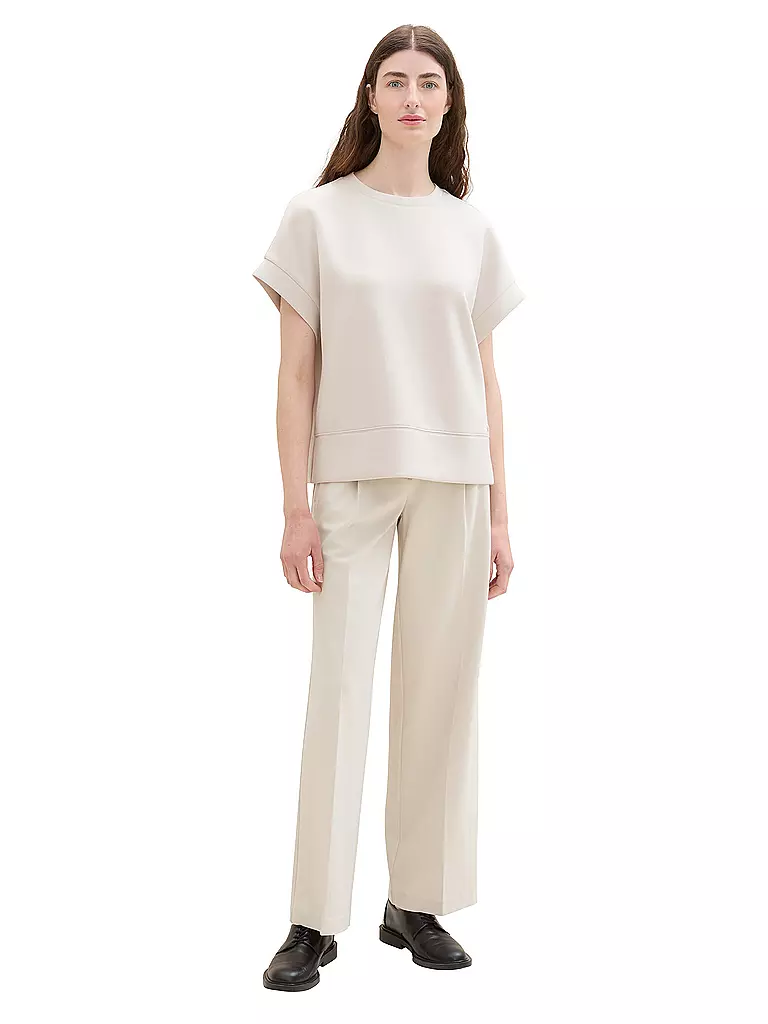 TOM TAILOR | Hose Wide Leg LEA | beige