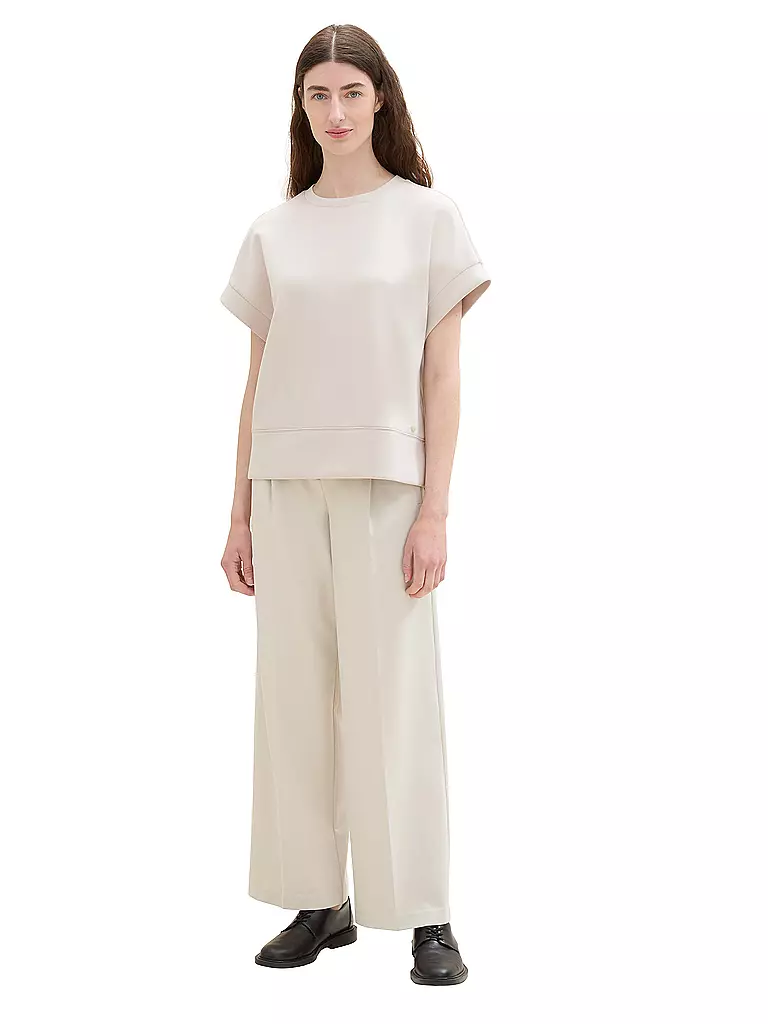 TOM TAILOR | Hose Wide Leg LEA | beige