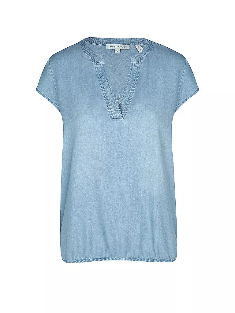 TOM TAILOR | Jeansbluse  | blau