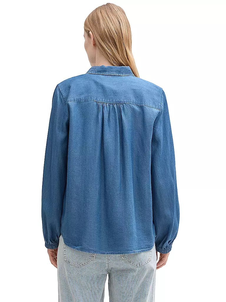 TOM TAILOR | Jeansbluse  | blau