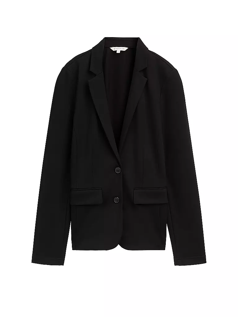 TOM TAILOR | Jerseyblazer | schwarz