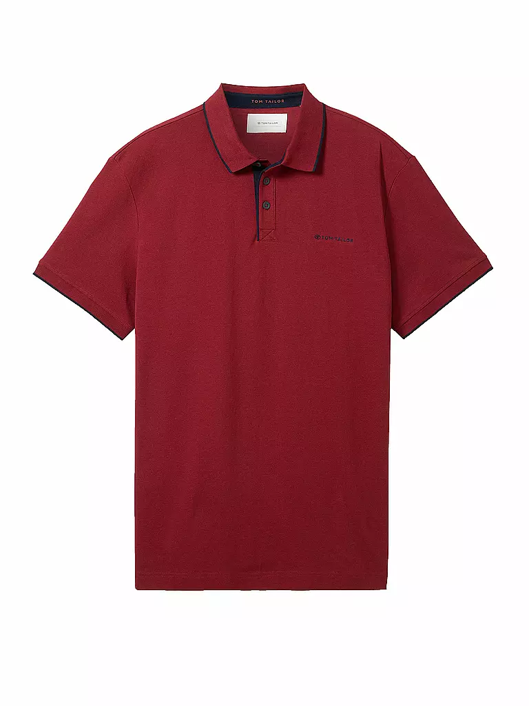 TOM TAILOR | Poloshirt Regular Fit | rot