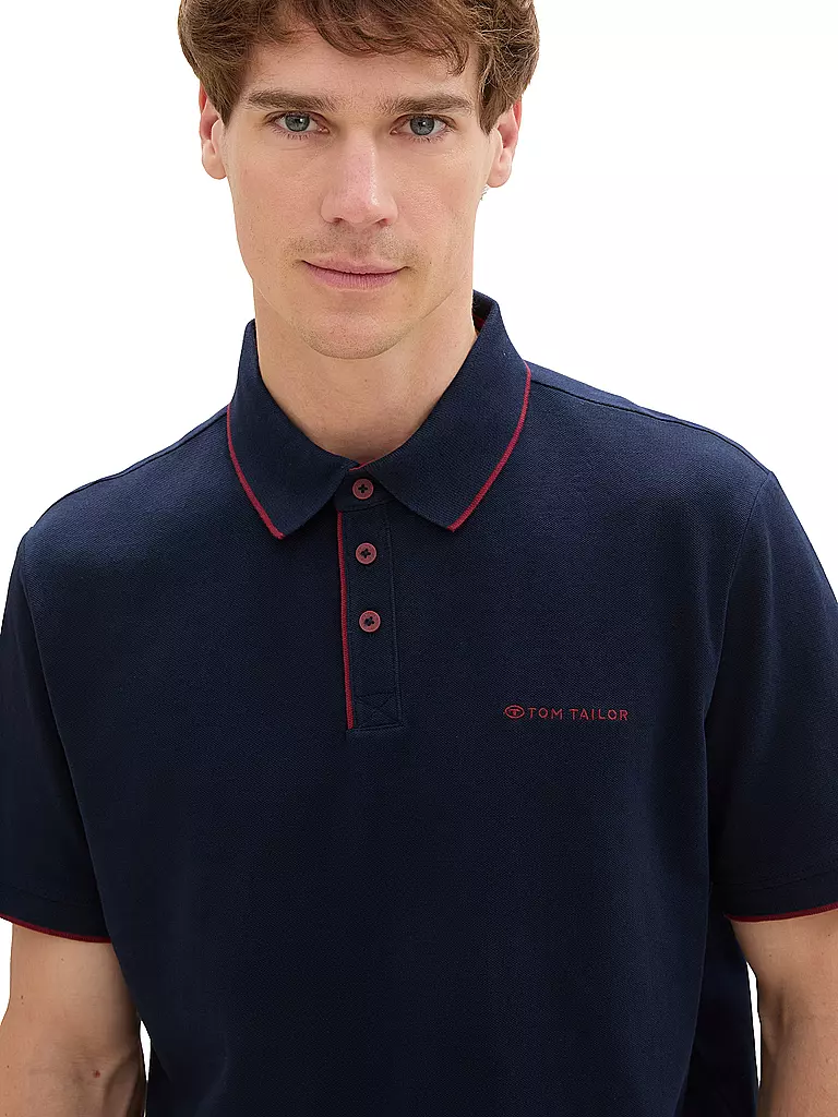 TOM TAILOR | Poloshirt Regular Fit | dunkelblau