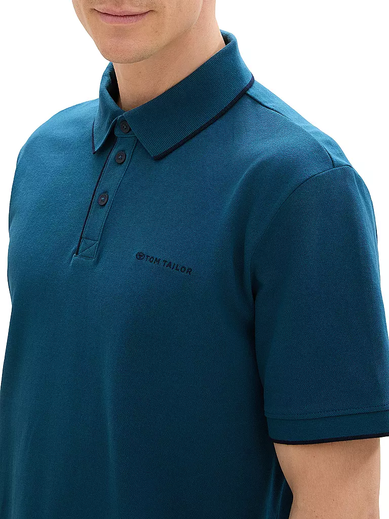 TOM TAILOR | Poloshirt Regular Fit | petrol