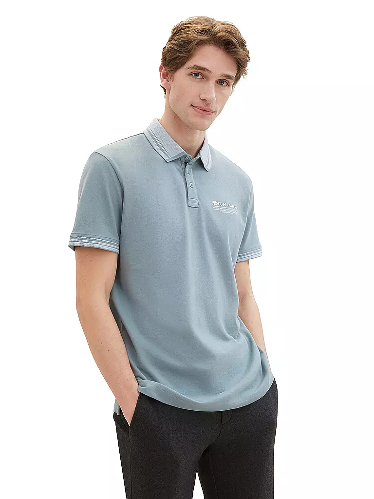 TOM TAILOR | Poloshirt | grau