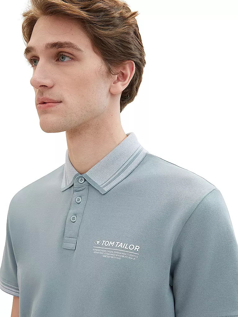 TOM TAILOR | Poloshirt | grau