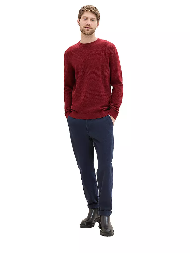 TOM TAILOR | Pullover  | rot