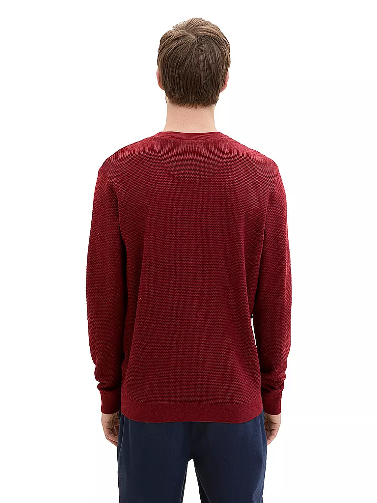 TOM TAILOR | Pullover  | rot