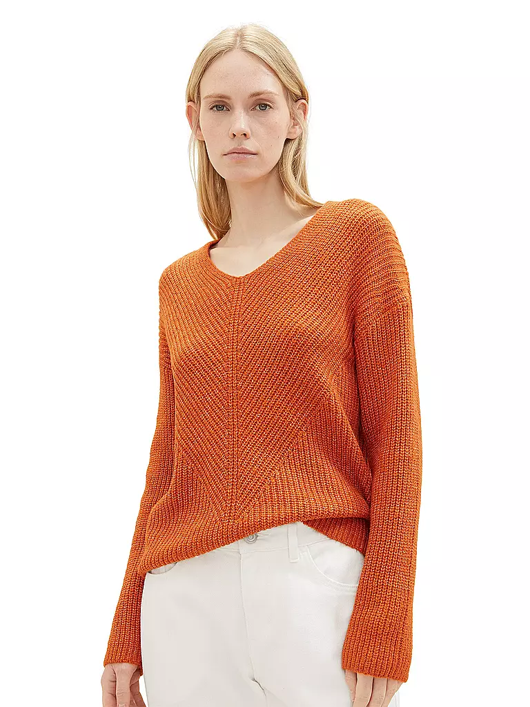 TOM TAILOR | Pullover  | orange