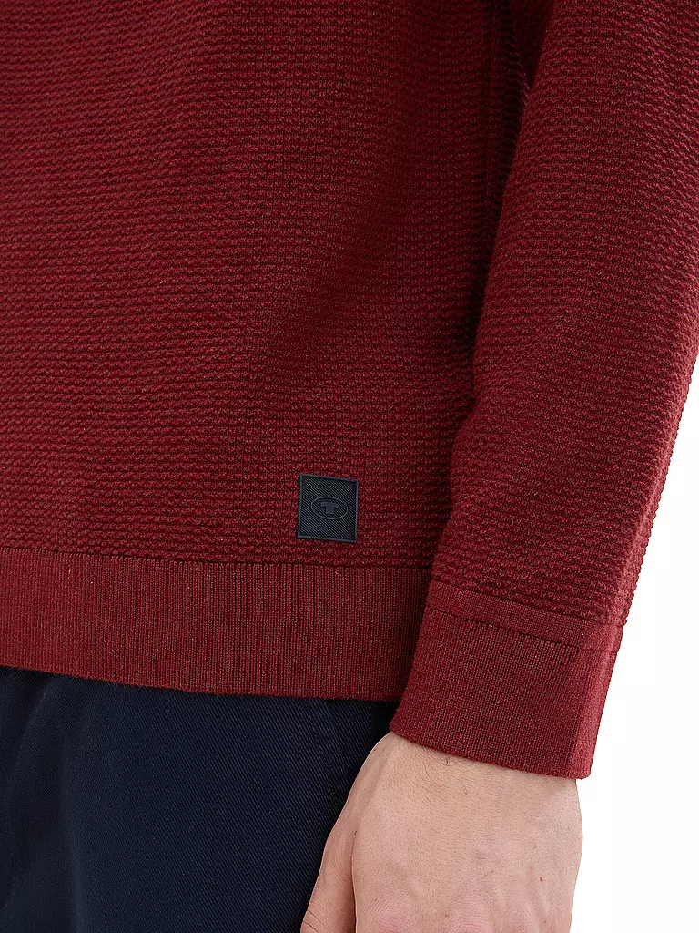 TOM TAILOR | Pullover  | rot