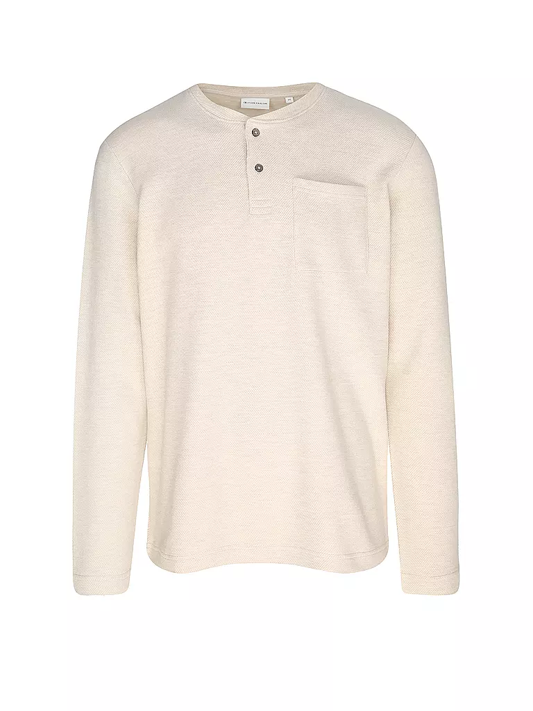 TOM TAILOR | Pullover HENLEY | creme