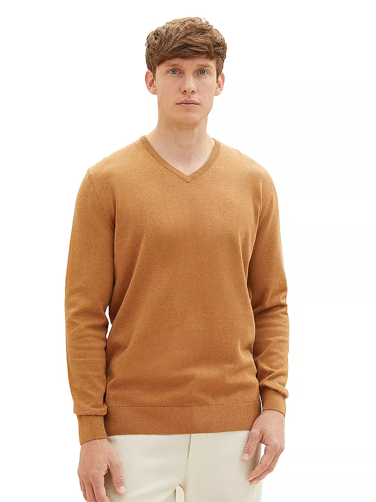 TOM TAILOR | Pullover | dunkelrot