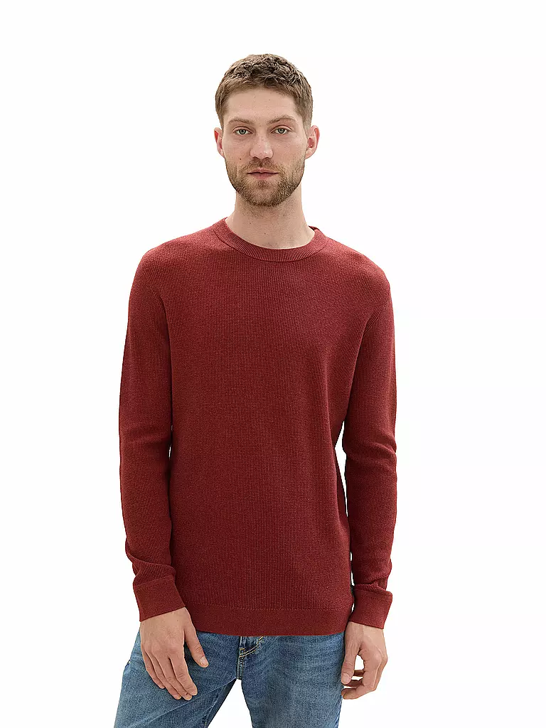 TOM TAILOR | Pullover | rot