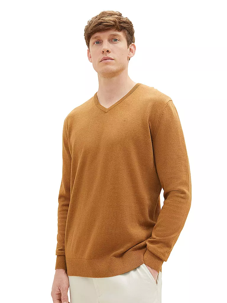 TOM TAILOR | Pullover | dunkelrot