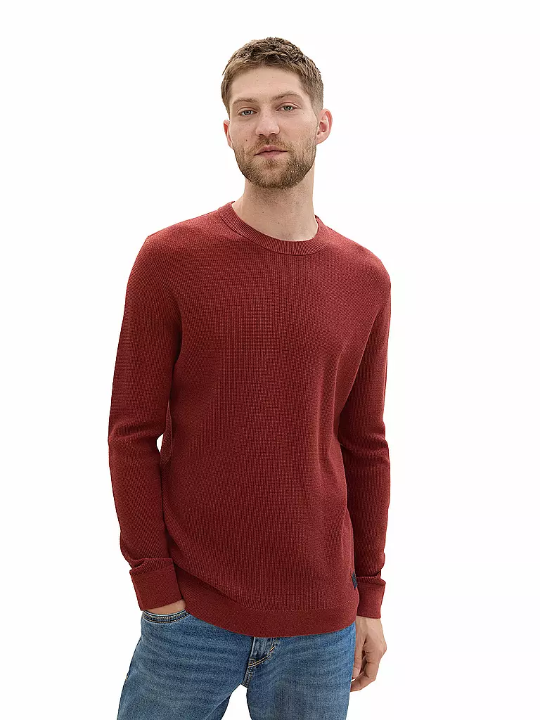 TOM TAILOR | Pullover | rot