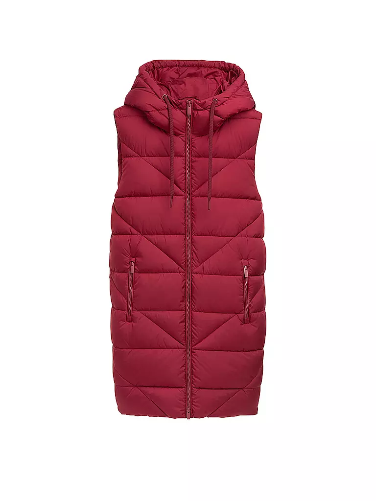 TOM TAILOR | Steppgilet | dunkelrot