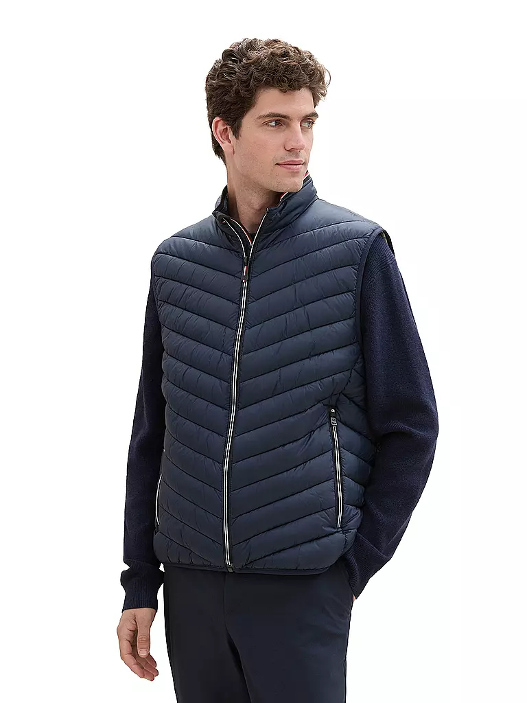 TOM TAILOR | Steppgilet | dunkelblau