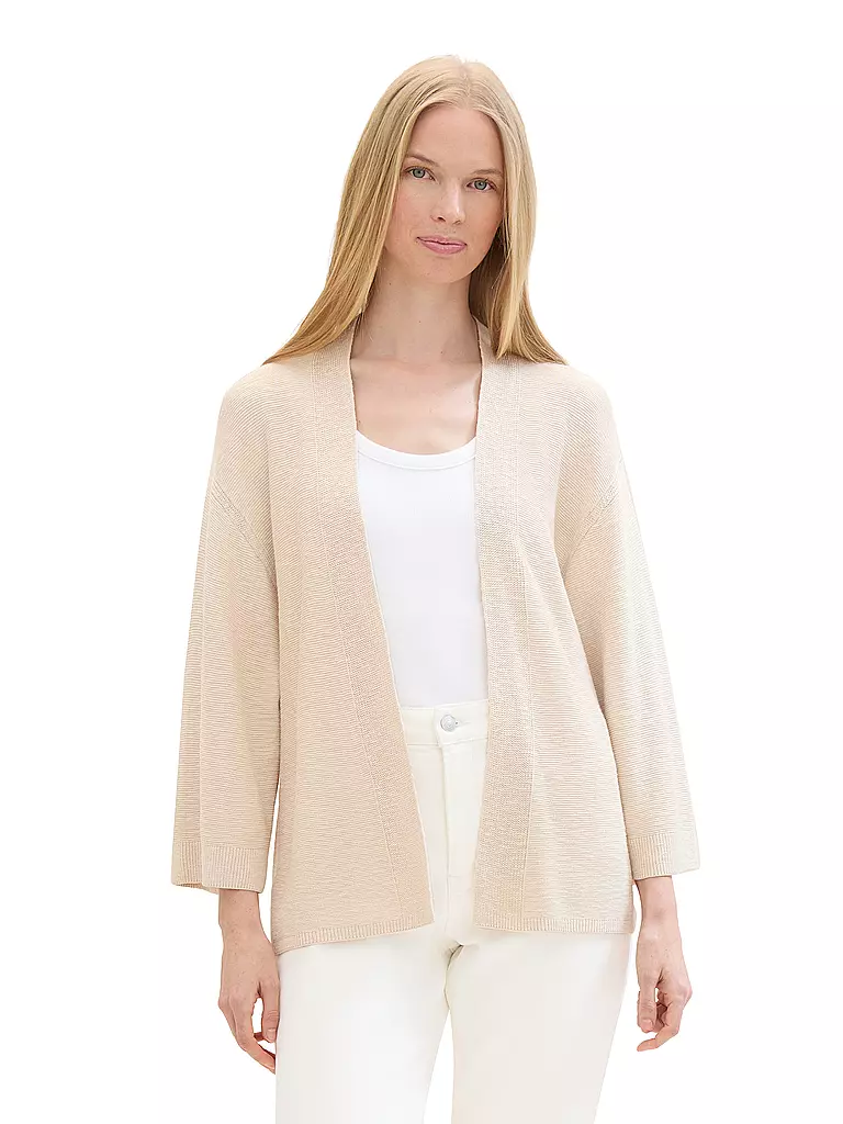 TOM TAILOR | Strickjacke  | beige