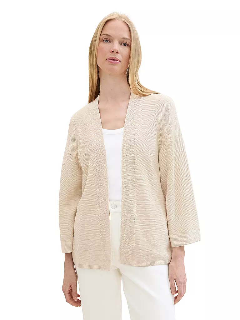 TOM TAILOR | Strickjacke  | beige