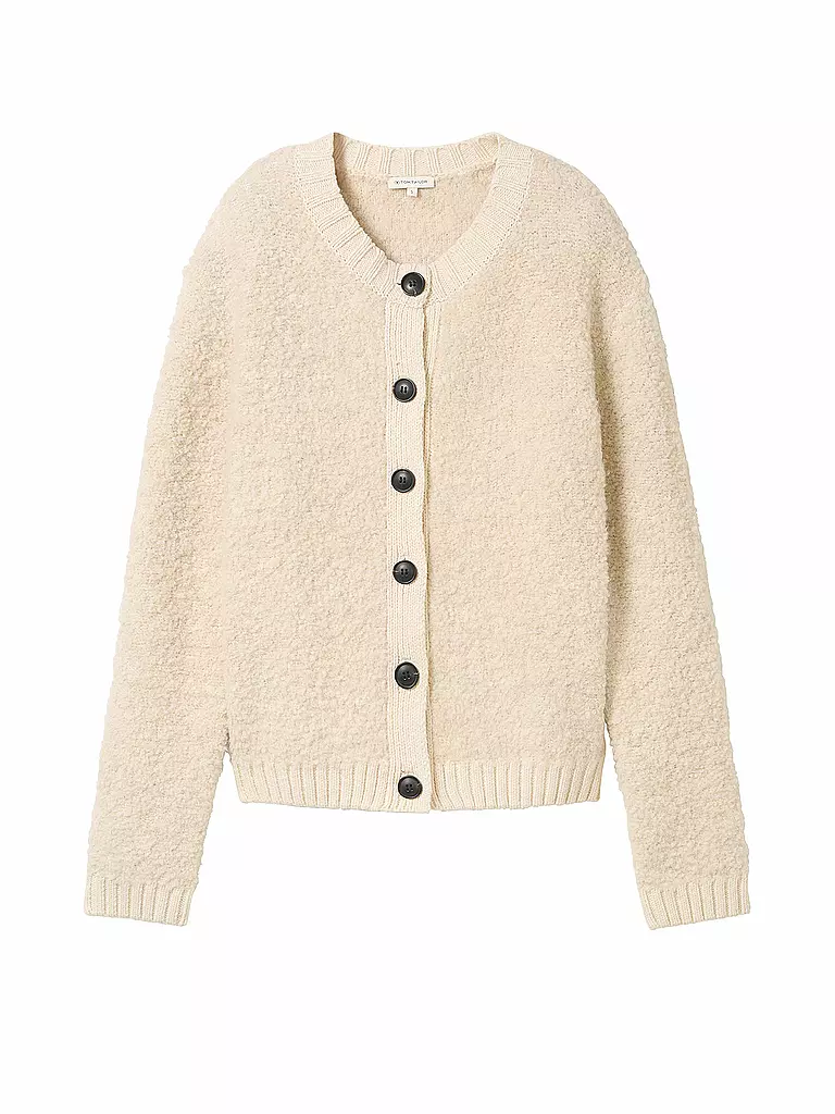 TOM TAILOR | Strickjacke | creme